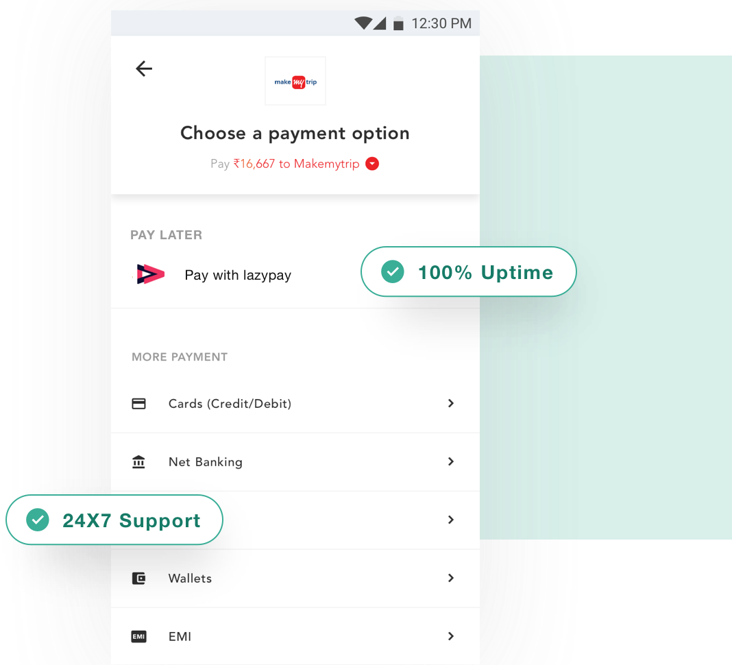 LazyPay Payment Option